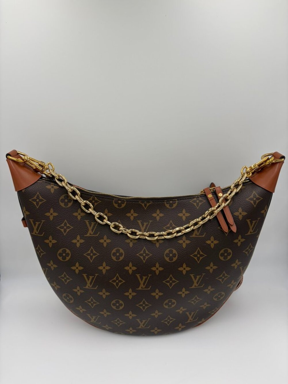 Louis Vuitton Monogram Loop HOBO GM M46311 Crossbody Shoulder Bag Tote Reverse